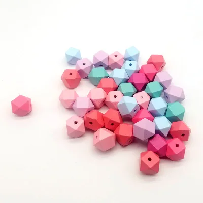 Геометрические деревянные бусины DIY свободные Деревянный 15/20 мм Незаконченный