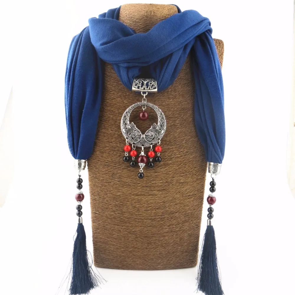 Ожерелье женское с керамическими бусинами в этническом стиле NK1131 | Украшения и