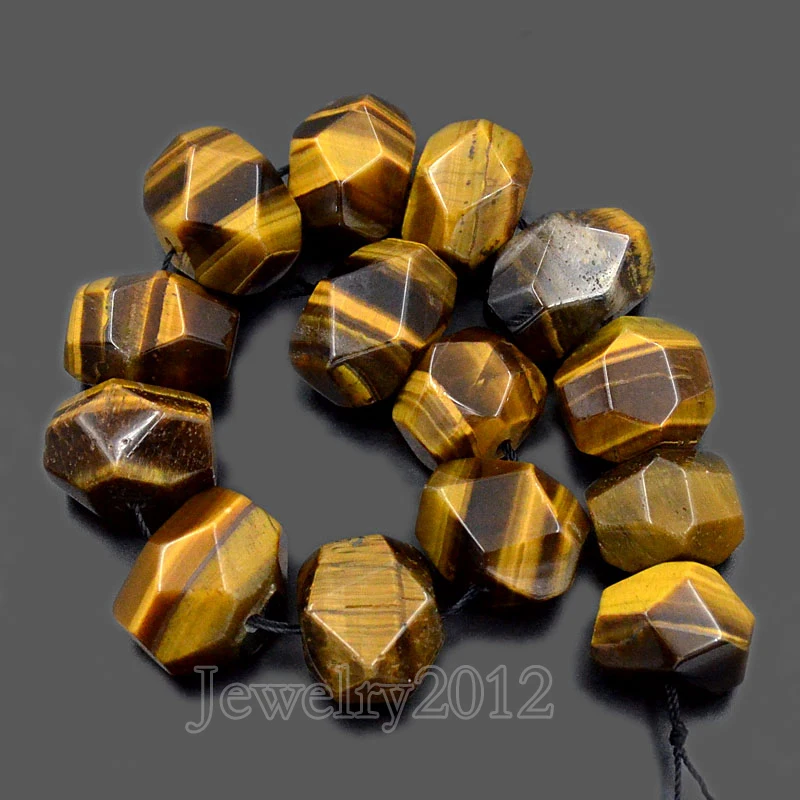 3 пряди/партия натуральные желтые тигровые глаза | Украшения и аксессуары