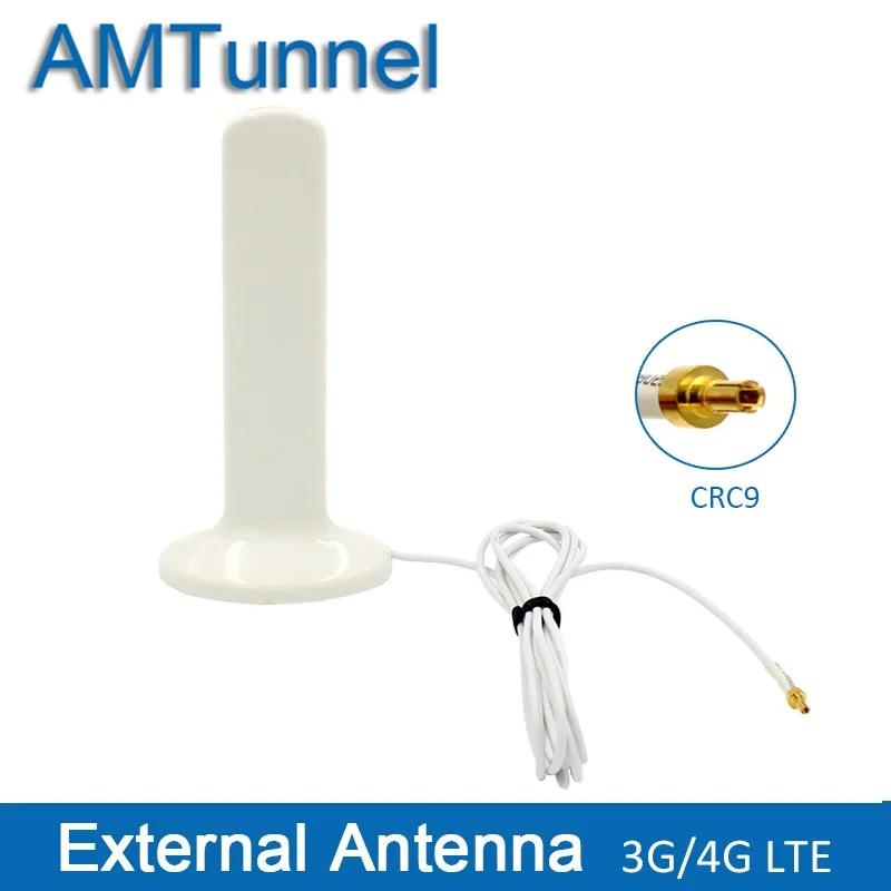 4G LTE Антенна 3g 4G антенна 30Dbi маршрутизатор внешняя антенна с TS9 штекер для 3g 4G huawei маршрутизатор USB модем - Цвет: CRC9 male connector