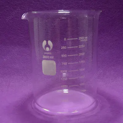 3000mL Glass Beaker Low Form Quality Item Lab Glassware | Канцтовары для офиса и дома