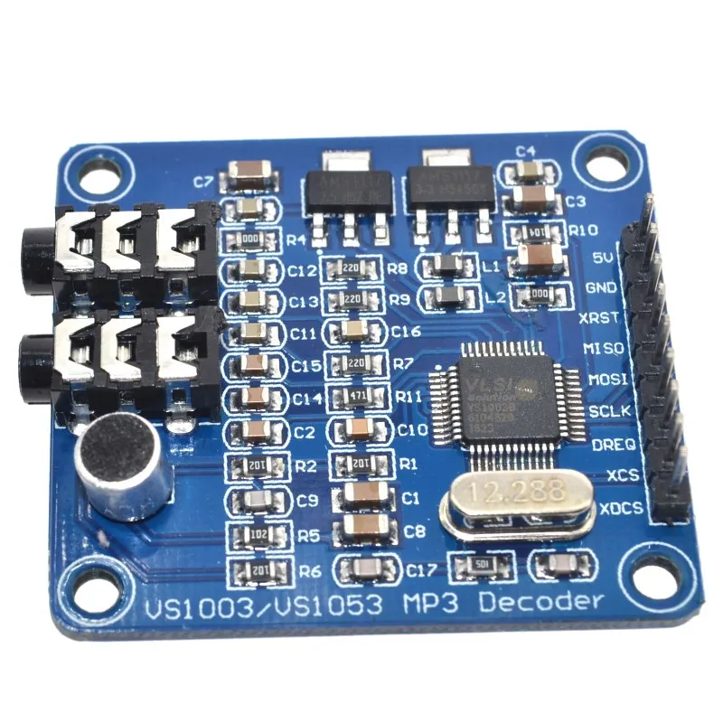 VS1003 VS1003B MP3 модуль декодирования содержащий микрофоны STM32 микроконтроллер
