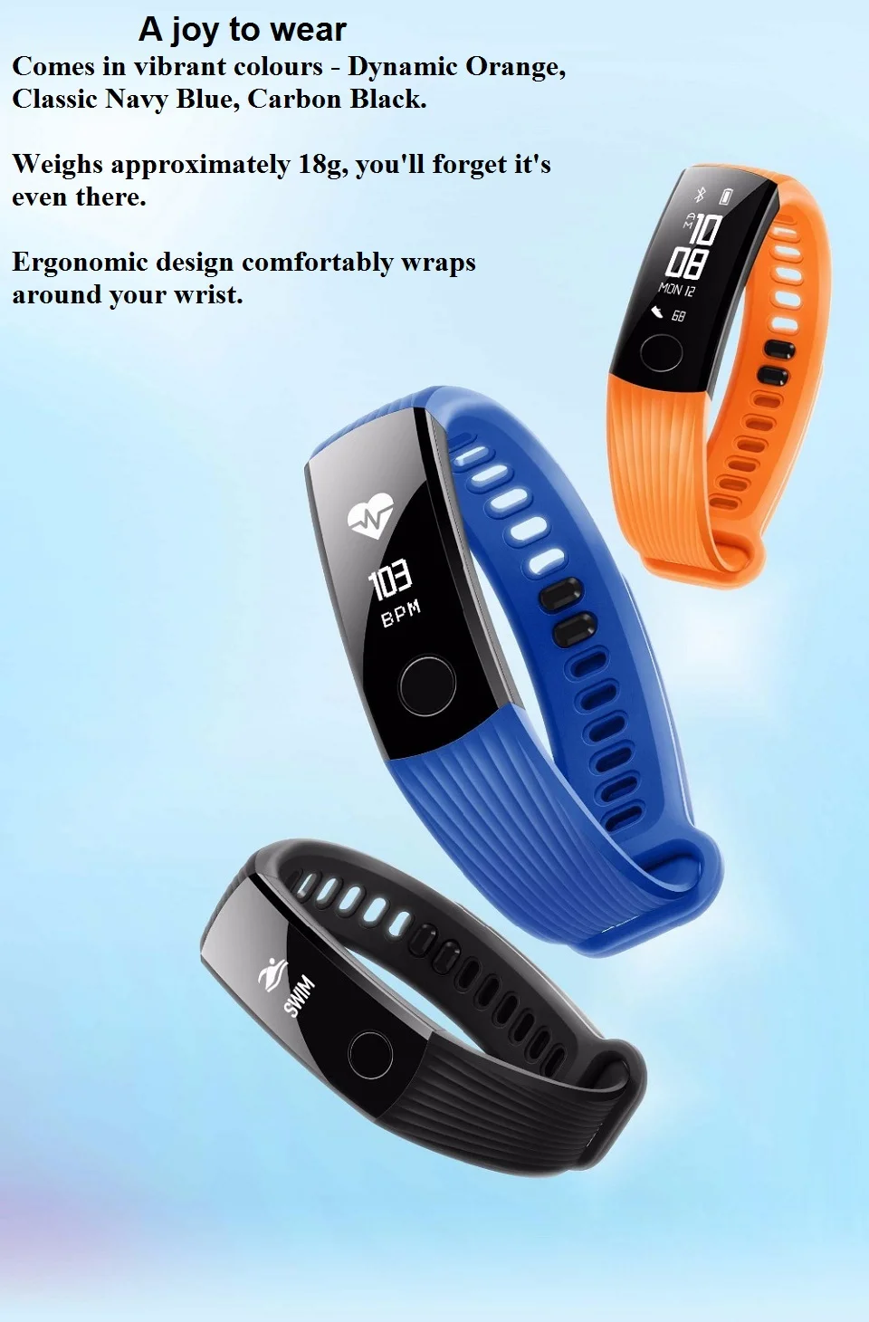 Huawei Honor Band 3 Honor band 4 смарт-браслет 5ATM водонепроницаемый для плавания фитнес-трекер умные часы пульсометр