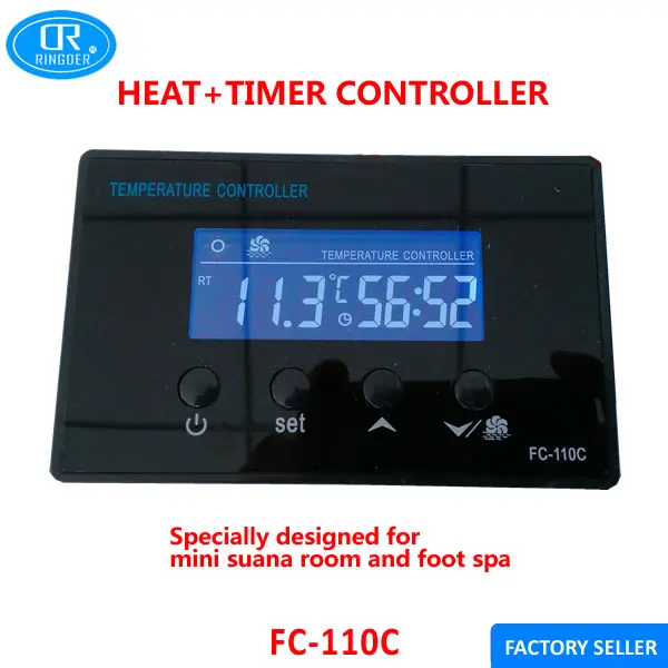Мини контроллер температуры для сауны и спа с ЖК дисплеем|digital temperature controller|temperature