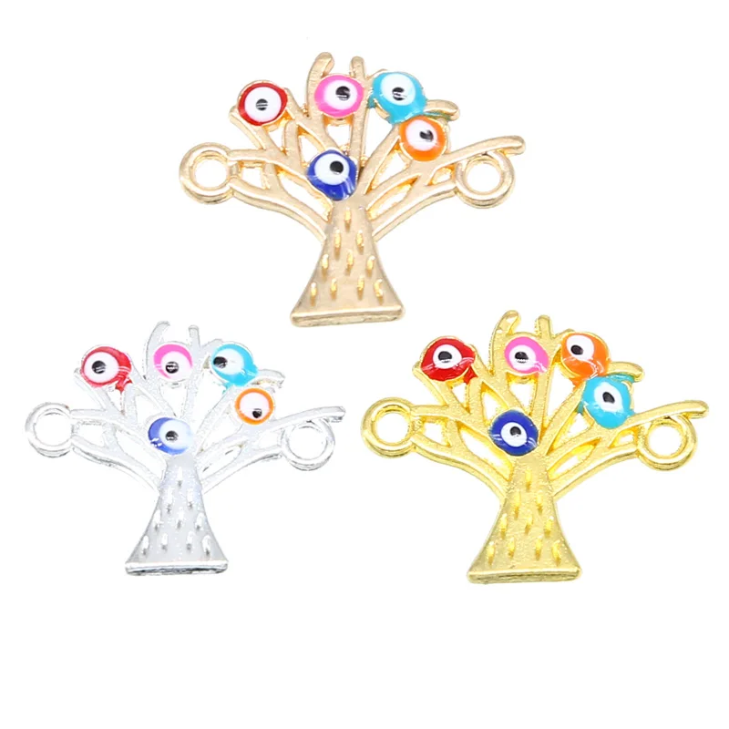 6 шт. аксессуары для ювелирных изделий с капельным деревом life tree charm коннектор