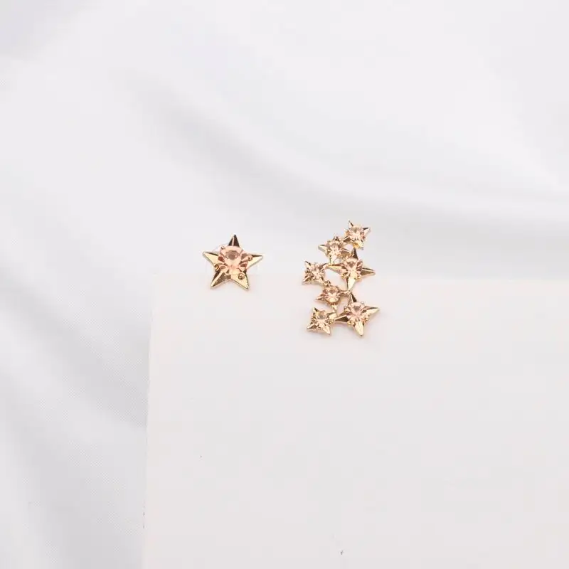 MENGJIQIAO 2018 Корейский Новый Романтический горный хрусталь звезда асимметричные