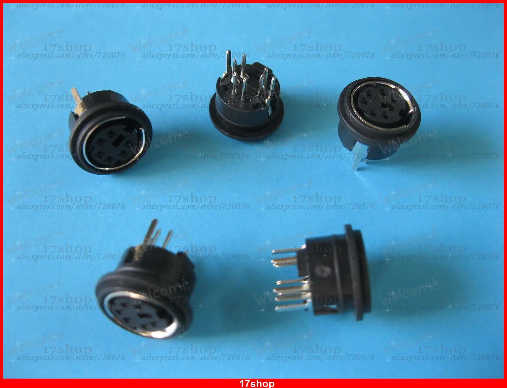20 шт Мини 6 Pin DIN Jack круговой PCB крепление гнездовой разъем | Обустройство дома