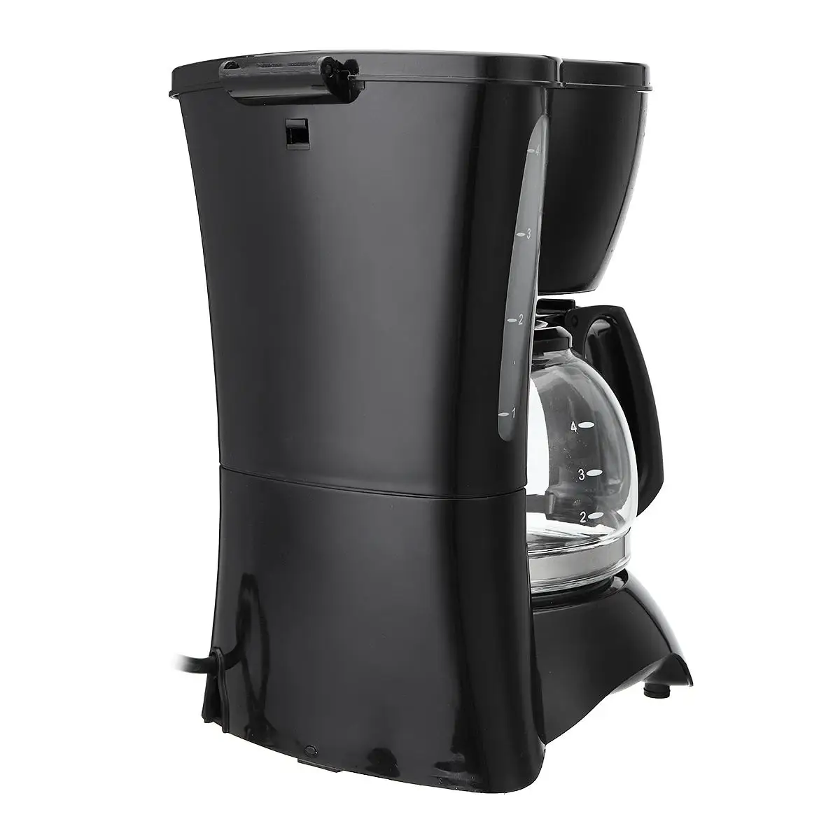 

220V 650W 4-Cups Electric Coffee Maker Automatic Insulation Pot Small Drip Commercial American Coffee Machine Kitchen 4-6 People