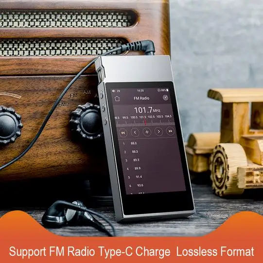 FiiO M7 с 32 Гб tf-картой высокого разрешения без потерь Музыкальный плеер Bluetooth 4,2 aptx-hd LDAC сенсорный экран MP3 с поддержкой fm-радио