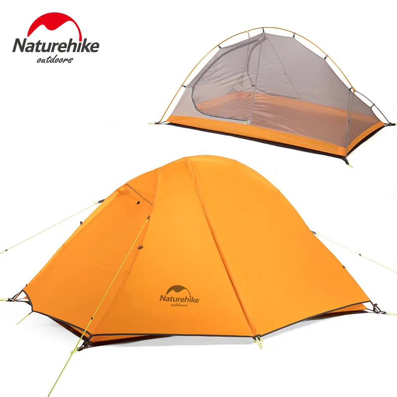 Палатка туристическая Naturehike двухслойная непромокаемая силиконовая на двух