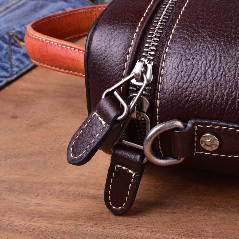 EUMOAN Retro leather Bucket Bag Handbags Women fashion cowhide Leather Shoulder Messenger Bags Lady Panelled Crossbody | Багаж и сумки