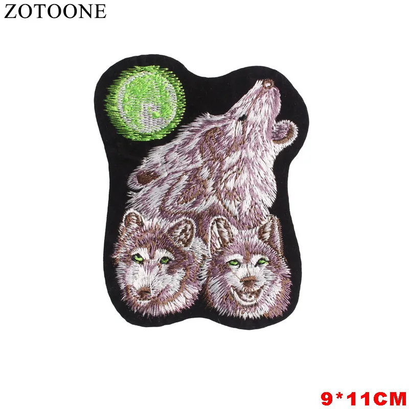 Нашивки ZOTOONE с черепом волком тигром клевые наклейки железо на одежду