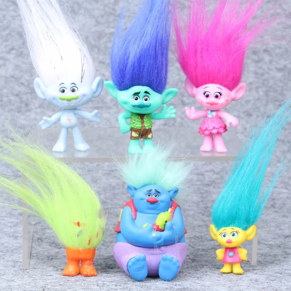6Pcs/Set Trolls Action Toys Branch Critter Skitter Figures Children Figure Toy | Игрушки и хобби