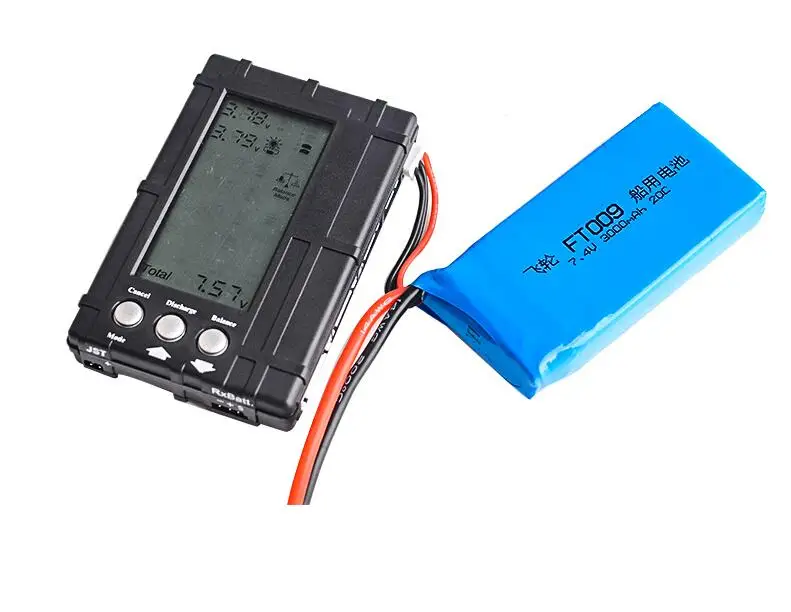1 шт. RC Lipo батарея 7,4 В 1500 мАч 3000 мАч Lipo батарея для FT009 пульт дистанционного управления лодка батарейка для катера Lipo 2S EL2P SM T штекер