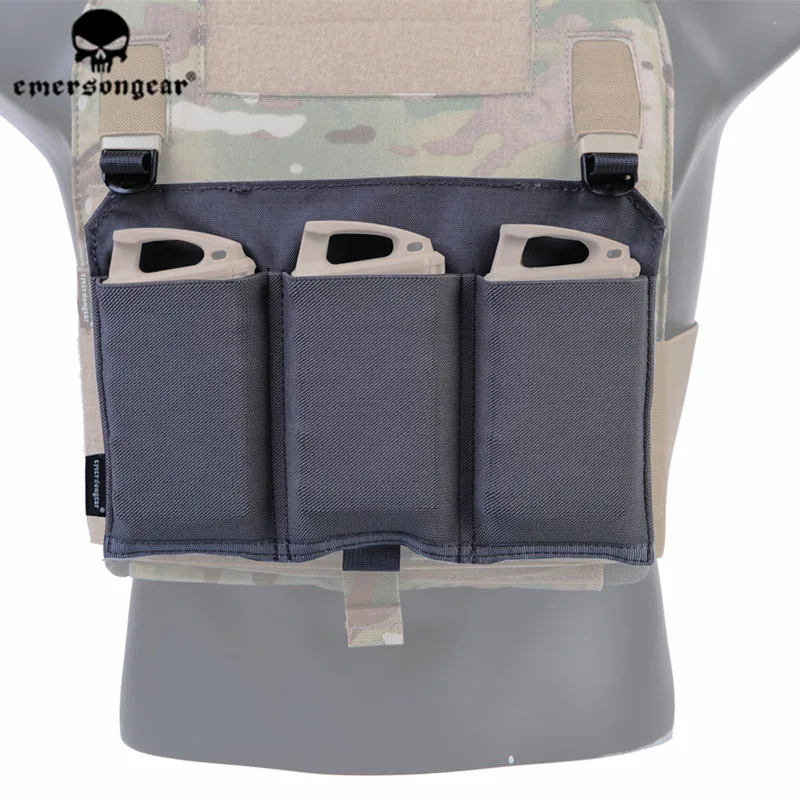 Emersongear Emerson 5,56 тройной подсумок панель Охота тактический военный страйкбол журнал Чехол для 419 420 жилет WG