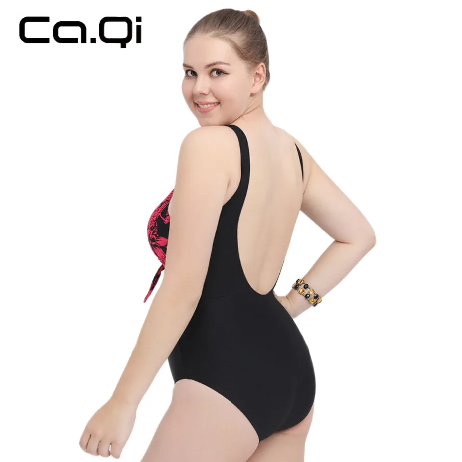 Большая чашка 2017 Большие размеры Купальники Глубокий V шеи Low Cut цельный купальник
