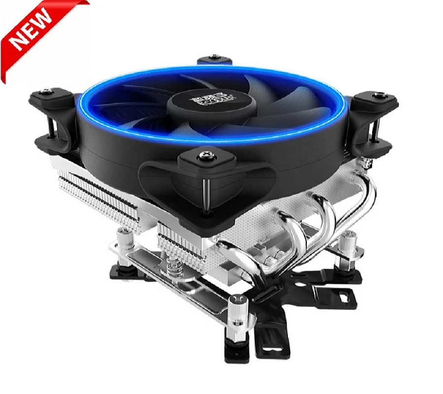 PcCooler U-4D 4 медные тепловые трубки кулер для процессора AMD AM3 AM4 Intel 775 115X cpu Радиатор 120 мм 4pin PWM вентилятор охлаждения процессора ПК тихий