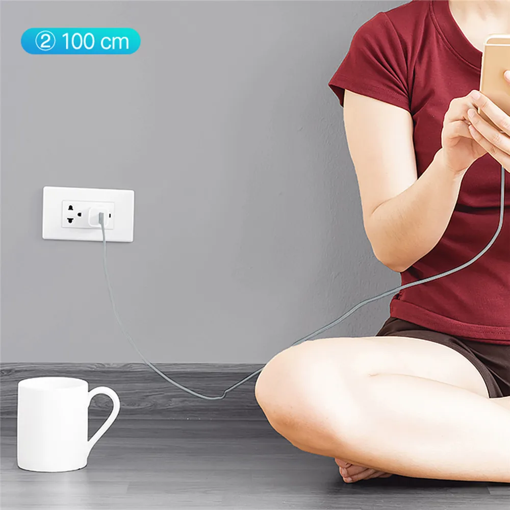 ROCK для iPhone usb кабель IOS 13 12 11 10 9 быстрое зарядное устройство USB зарядка кабелей шнур 2.1A для мобильного телефона зарядное устройство