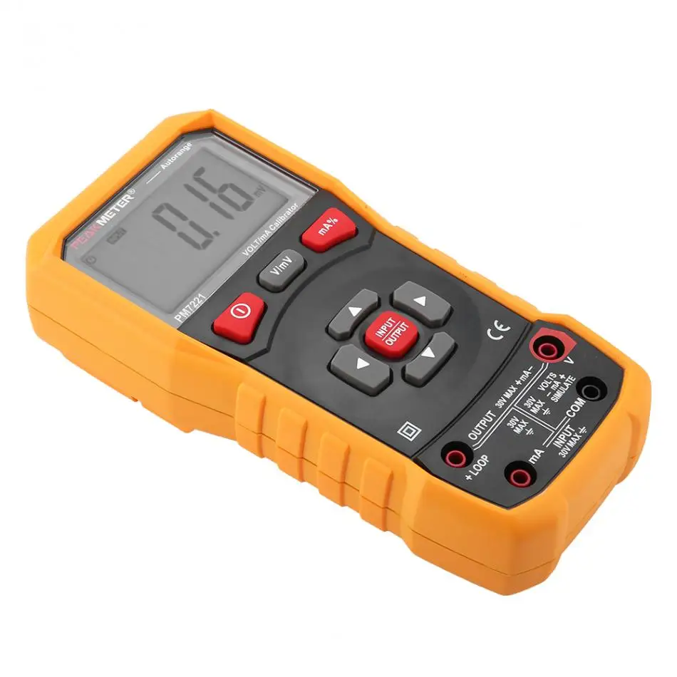 PEAKMETER PM7221 Профессиональный цифровой калибратор постоянного напряжения тока цифровой калибратор 0-10 В 0-24ма тестер напряжения