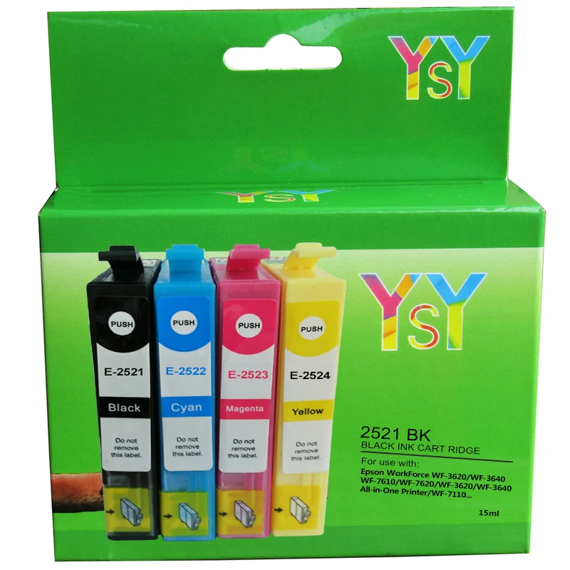 4 шт. совместимые чернильные картриджи epson 252 252xl (T2521 T2522 T2523 T2524) T252XL T252|ink cartridge|epson