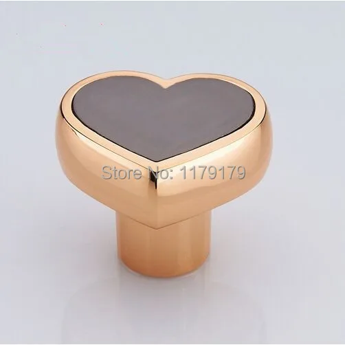 Современная креативная Мода Любовь кнопка в форме сердца розовое золото черный
