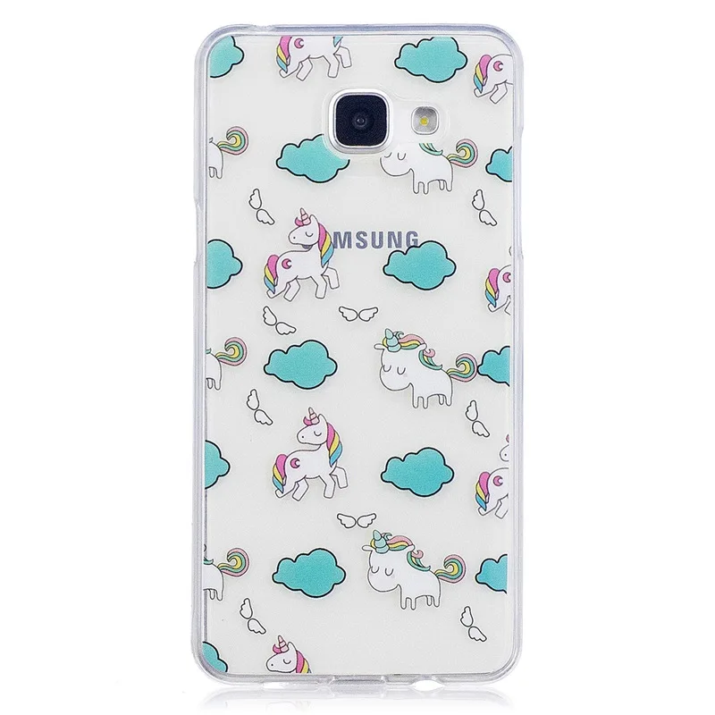 Модный дизайн мягкий ТПУ чехол для Samsung Galaxy A5 2016 6 A510 A510F прозрачный силиконовый