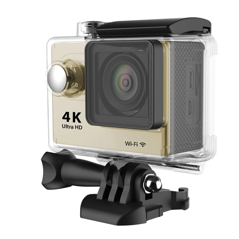 Gold H9R Wifi камера 1080P ультра 4K Спортивная экшн Водонепроницаемая видеокамера для путешествий - Цвет: Gold