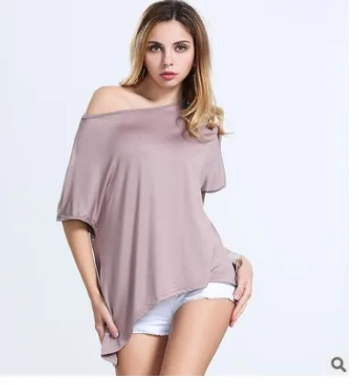 Весной и летом 2017 Европейских Американских женщин нерегулярные футболка чистый