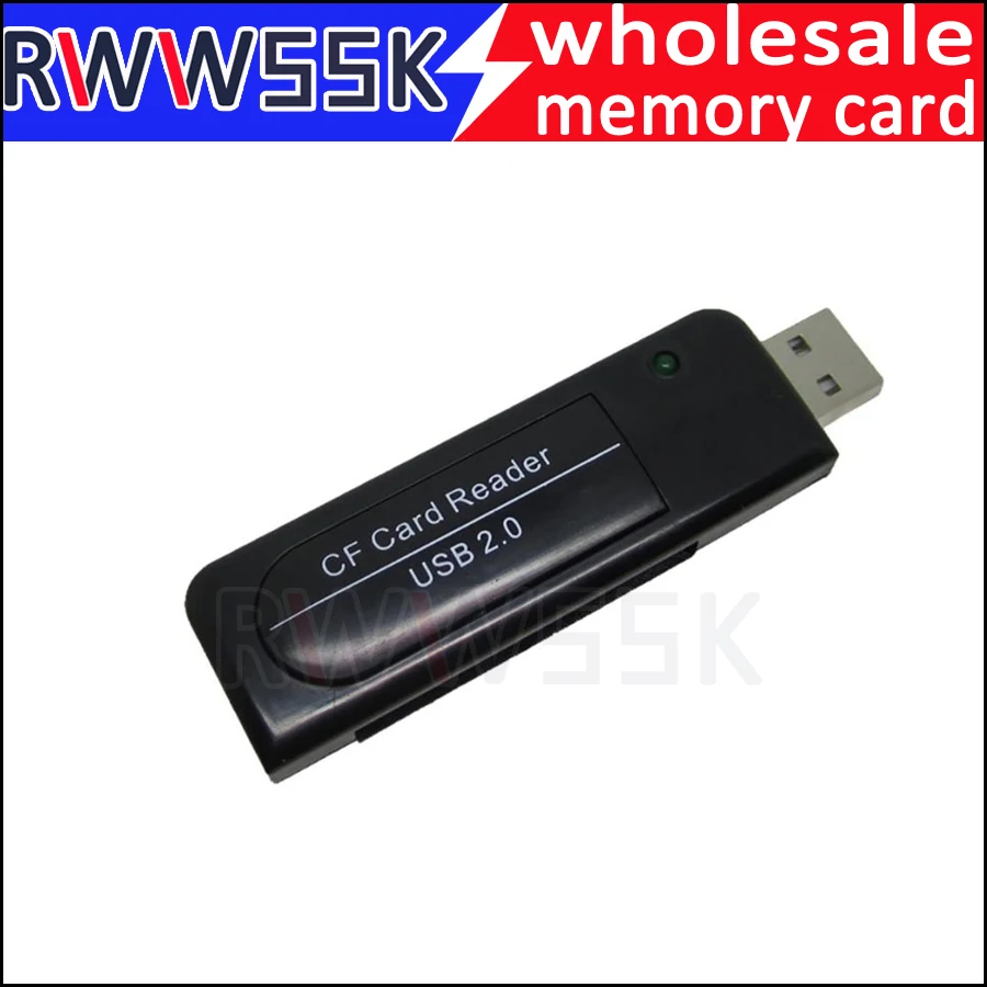 Светодиодный высокоскоростной считыватель карт CF Compact Flash USB 2,0 кардридер для станка ПК компьютера ноутбука с ЧПУ адаптер