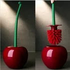 Креативная Милая щетка в форме вишни для туалетной комнаты, Набор щеток и держателей
