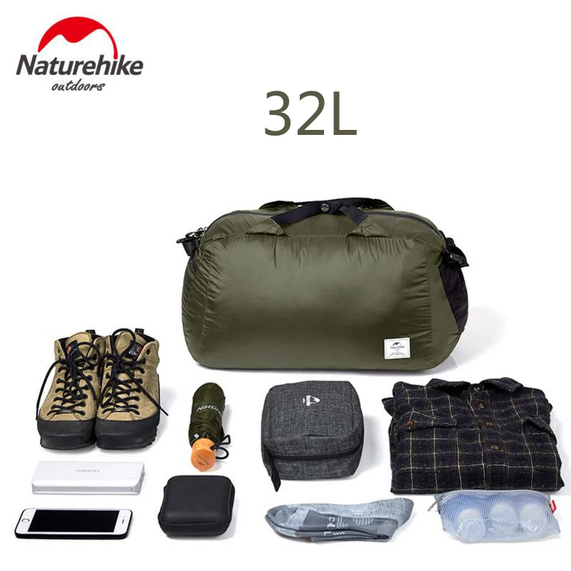 Складная силиконовая сумка Naturehike 20D водонепроницаемый дорожный ранец