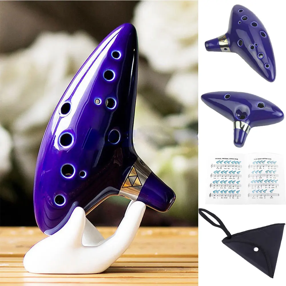 12 отверстий Ocarina Alto C клавишная флейта ALTO AC народный музыкальный инструмент fluta