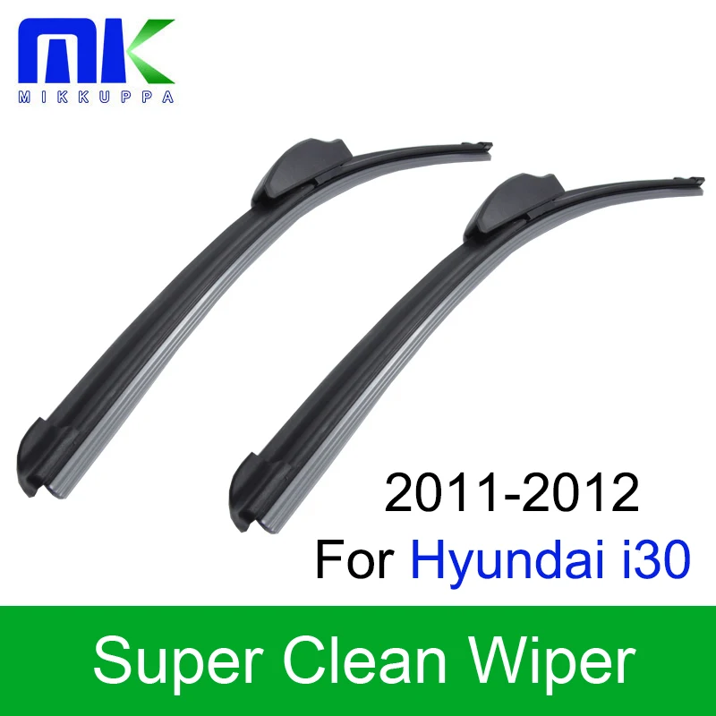 Mikkuppa Wiper Blades For Hyundai i30 2011 2012 Pair 24&quot+18&quot Windshield Windscreen Auto Car Accessories | Автомобили и