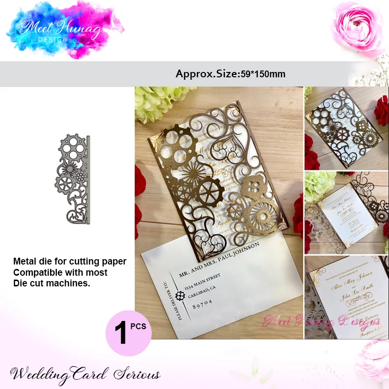 Цельнокроеные металлические вырубки Meet Huang штампы в стиле стимпанк для рукоделия