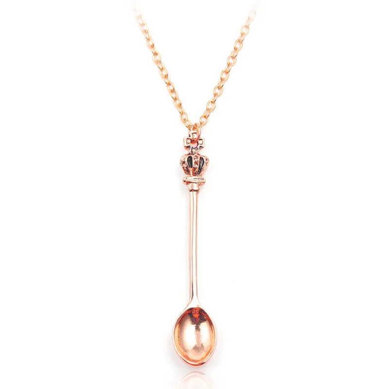 DoreenBeads модное ожерелье из золотистого металла новинка мини Корона чайный