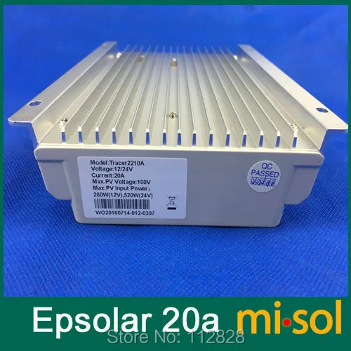 Контроллер заряда солнечной батареи Misol Tracer MPPT 20 А 12/24 в А|solar charge controller 20a|mppt solar