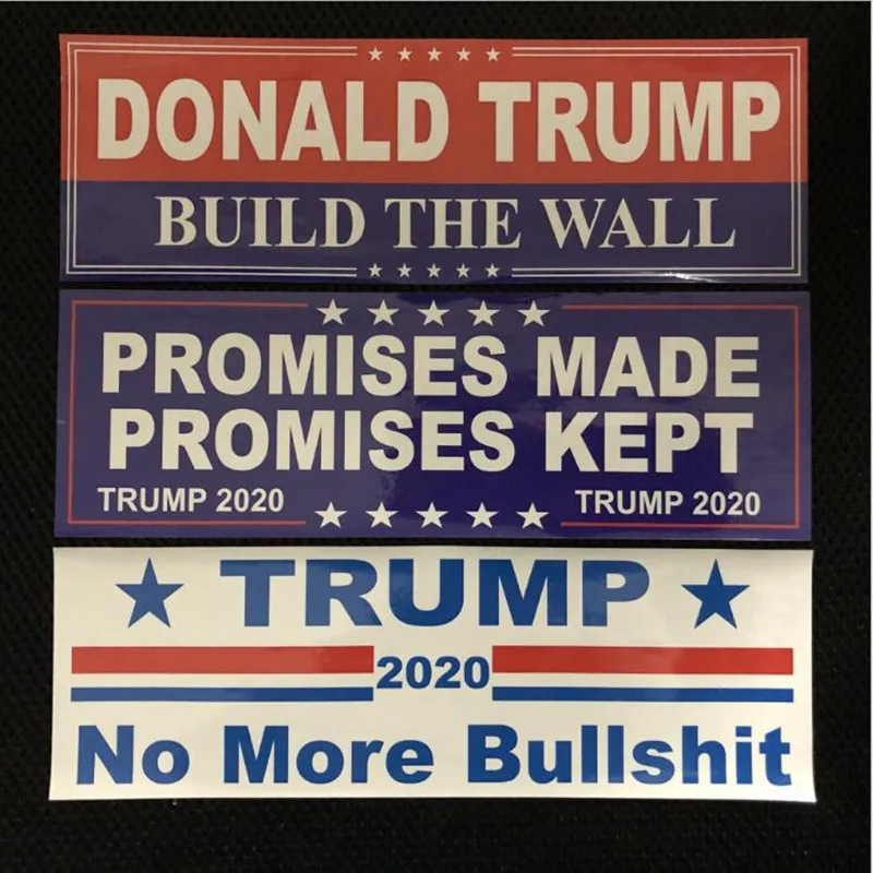 10pcs 2020 Re-Election Donald Trump For President Promises Made Kept Bumper Body Car Sticker Fashion Styling Decoration | Дом и сад
