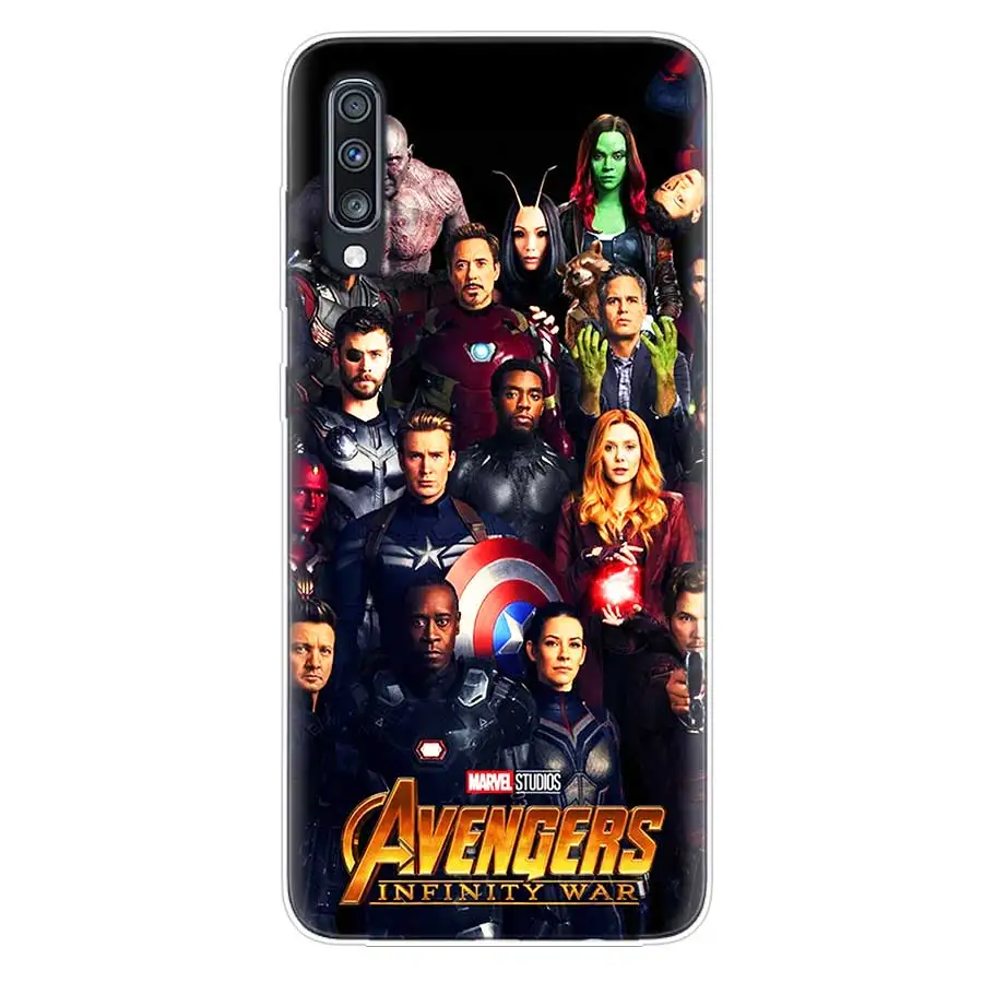 Marvel Comics Soft TPU Case For Samsung Galaxy S10 Plus S10E A70 A50 A30 M40 M30 M20 A60 A40 A20 A10 M10 A20E A80 Cover |