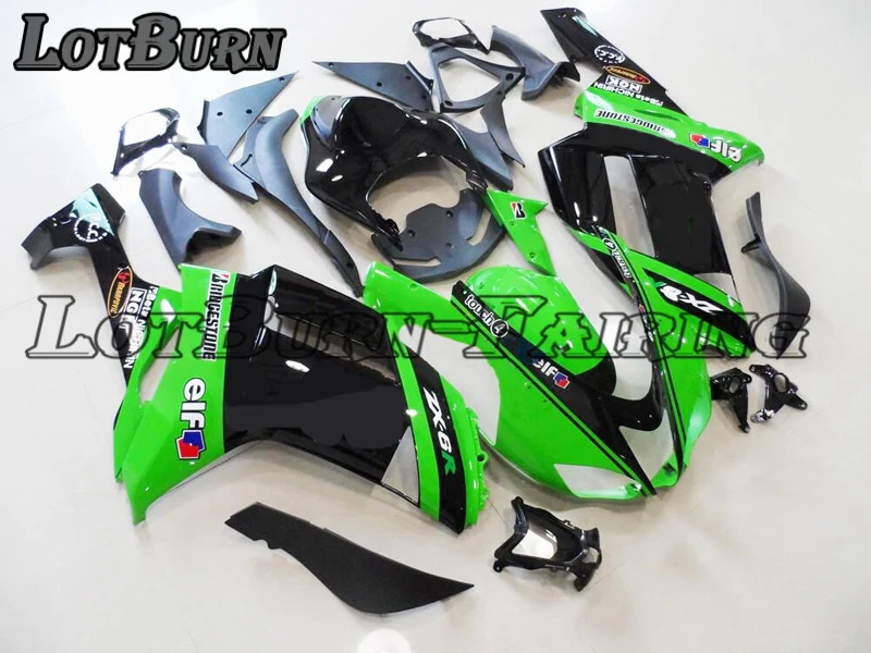 Мото литья под давлением мотоцикл обтекатель комплект подходит для KAWASAKI ZX6R 636 ZX-6R