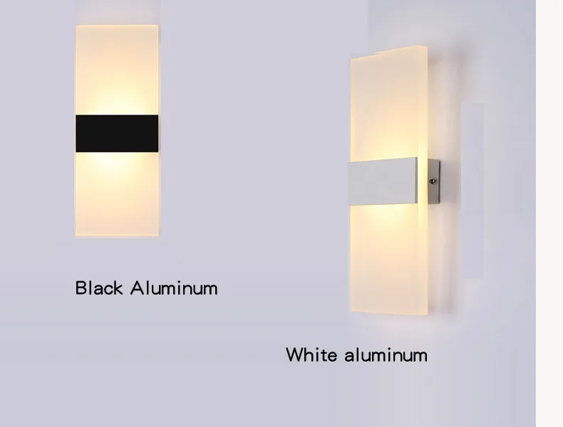 Мини 3/6/12/18 W Led Акрил Wandlamp AC85-265V 14 см/22 см lange теплый белый Beddengoed Woonkamer Крытый wandlamp