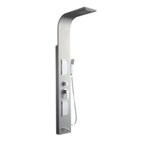 bathroom stainless steel shower column screen wall mounted massage shower panel non isothermal hot cold water sprinkler set