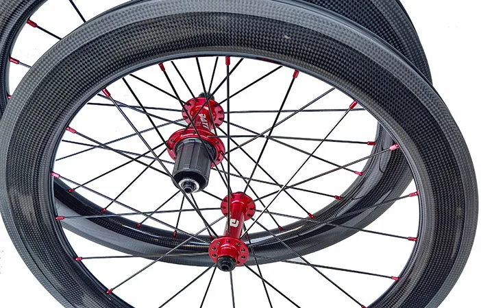 Хорошая ширина 25 мм 20 дюймов углеродное волокно складной bmx 451 дорожный велосипед колесная глубина 30 мм 38 мм 50 мм Dani R1 передний 74 100 задний 130 135