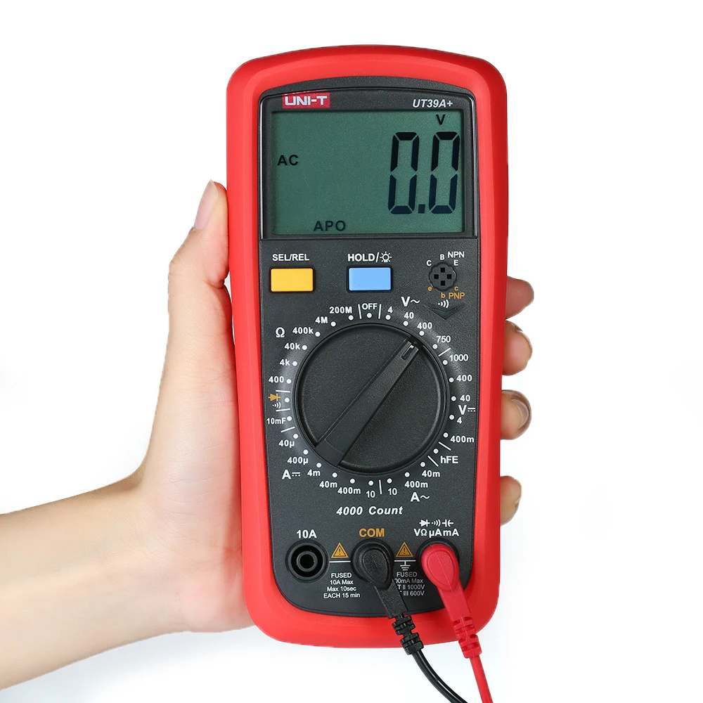 Цифровой мультиметр UNI T UT39C + LCD Измеритель постоянного/переменного напряжения