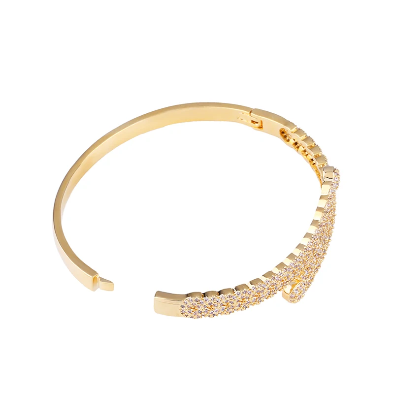 OCESRIO дизайнерский циркониевый женский роскошный браслет из белого золота с