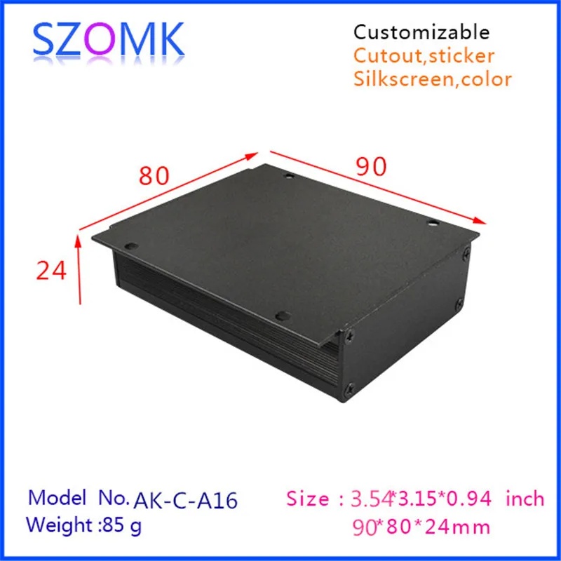 Электронный Алюминиевый Чехол (4 шт.) черный блок управления для промышленности