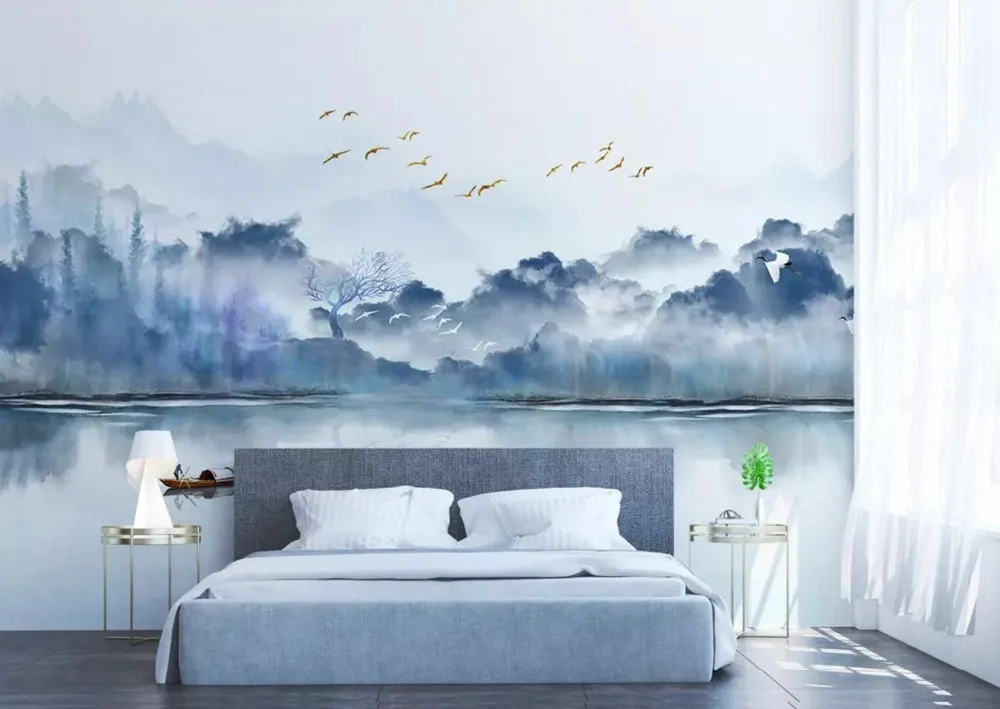 

[Self-Adhesive] 3D Mountain Water Landscape 33 Wall Paper mural Wall Print Decal Wall Murals