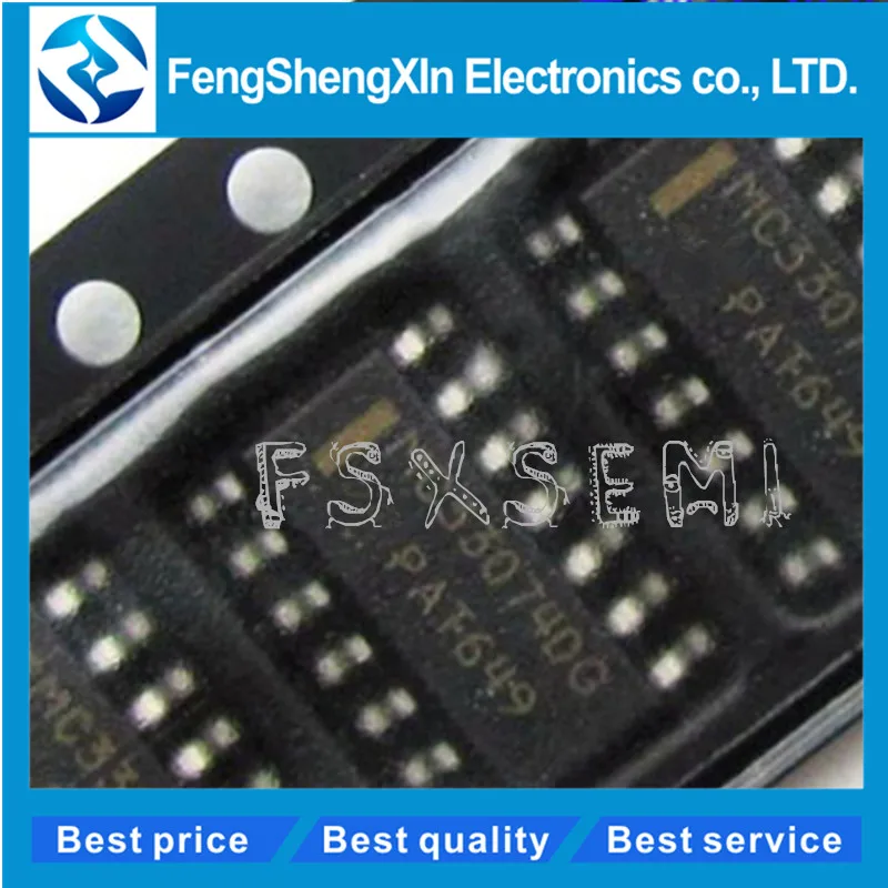 

50pcs/lot MC33074DR2G MC33074DG MC33074 SOP-14 Single Supply 3.0 V to 44 V Operational Amplifiers
