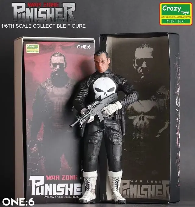 Сумасшедшие игрушки 1:6 зоны войны Каратель ПВХ экшн Коллекционная Фигурка модель
