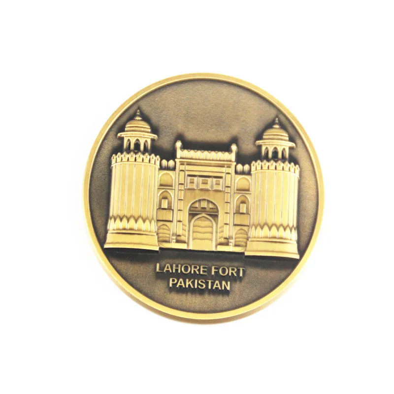 

Wholesale Custom 3D Antique Style Metal Challenge Plating Gold Coin