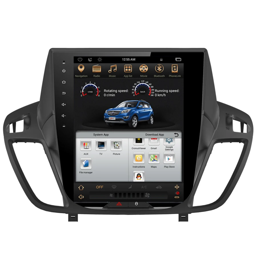 Asvegen Tesla Style 10 4 дюймов Android 6 0 четырехъядерный автомобильный мультимедийный DVD